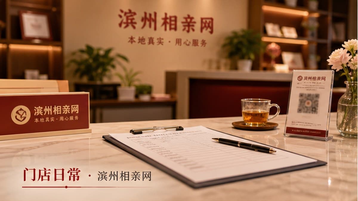 滨州相亲网门店日常:一位本地单身朋友到店登记